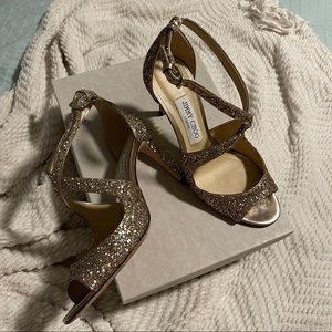 Jimmy Choo  Emily Ballet Pink 38 Like New